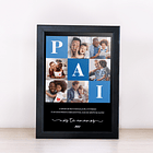 Arte Quadro Pai O Amor De Pai É Inigulável E Eterno É Um Sentimento Indescritível  Arquivo Png 1