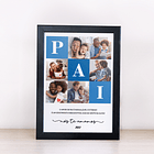 Arte Quadro Pai O Amor De Pai É Inigulável E Eterno É Um Sentimento Indescritível  Arquivo Png 2