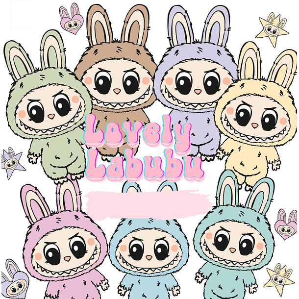 Kit Digital Labubu em Png  1