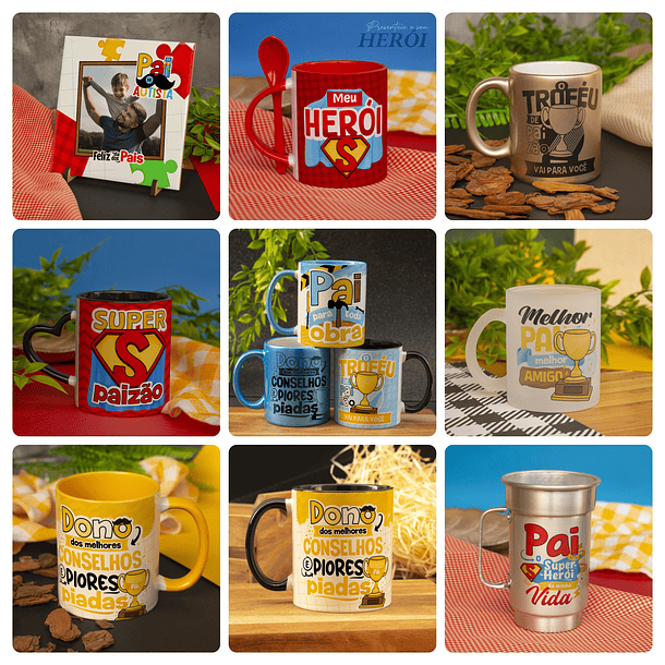 18 Artes para Caneca Dia dos Pais Arquivo em Jpg  5