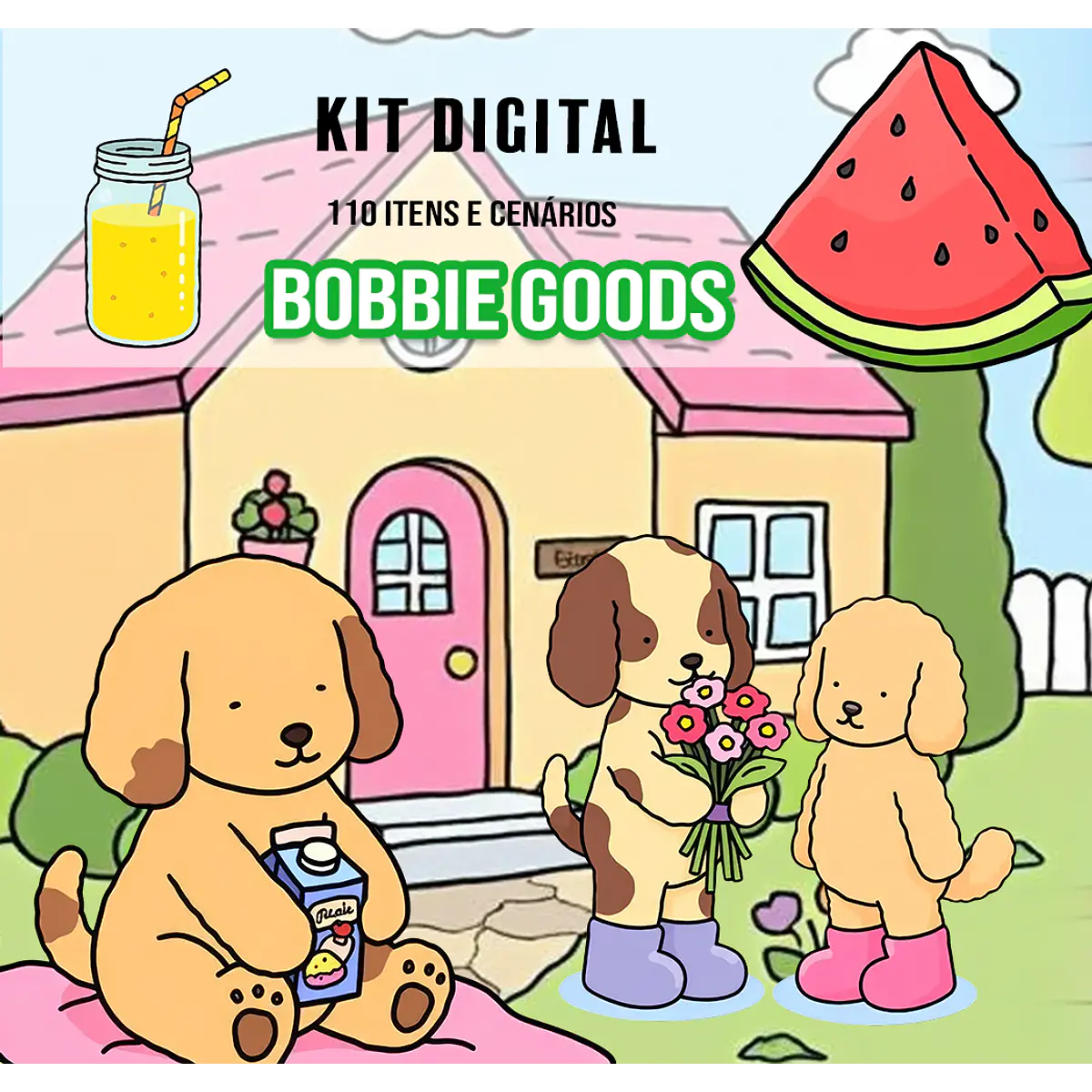 Kit Digital Bobbie Goods em Png | Studio Booby