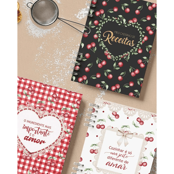 Arquivo encadernação Caderno de Receitas Arquivo em Pdf  1