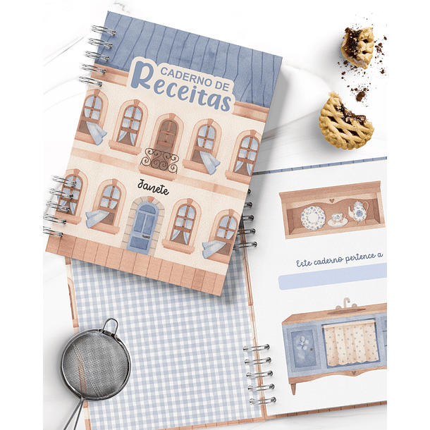 Arquivo encadernação Caderno de Receitas Arquivo em Pdf  2