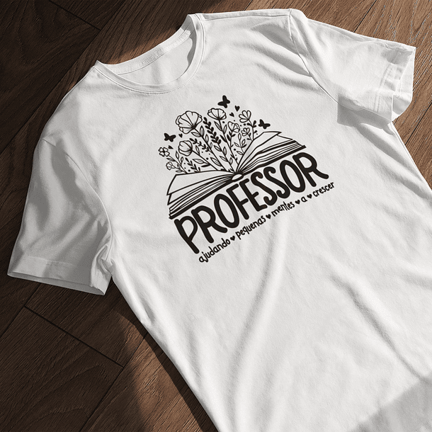 Arte para Camisa Jardim de Conhecimento Professor e Professora Arquivo Editável  2