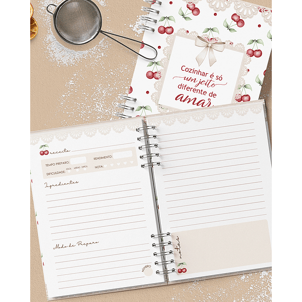 Arquivo encadernação Caderno de Receitas Arquivo em Pdf  3