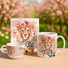 6 Artes para Caneca Xicara e Azulejo Leão de Judá Filha Do Rei Arquivo Editável  3