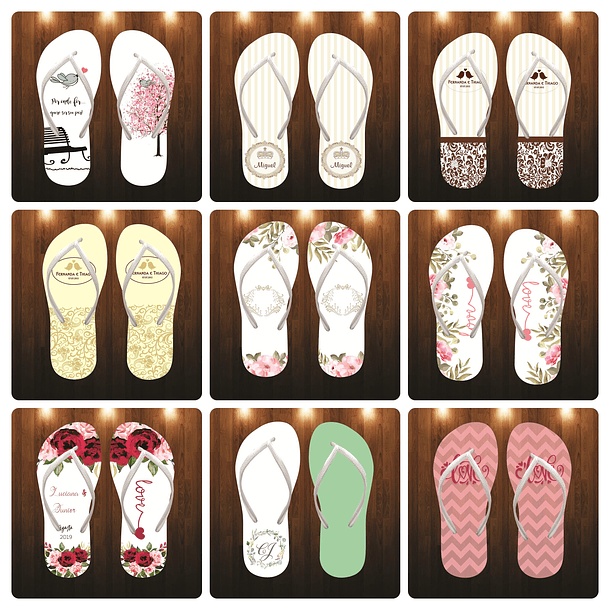 Arquivos para Sublimação de Chinelos Arquivo Editável 4