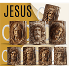 36 Artes para Caneca e Azulejo Jesus Cristo 3D Arquivo em Jpg  3
