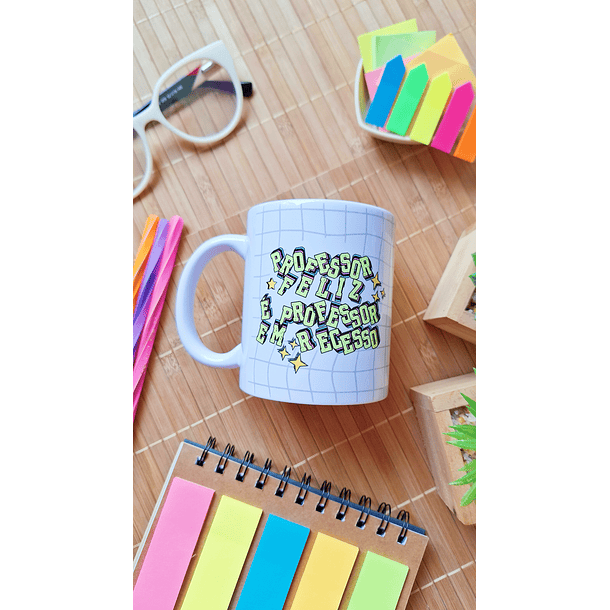 Arte Caneca Professora feliz é professora em recesso Arquivo em Png  2