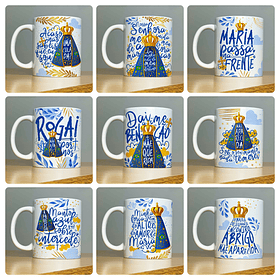 36 Artes para Caneca Camisa e Azulejo Nossa Senhora Aparecida Arquivo em Png