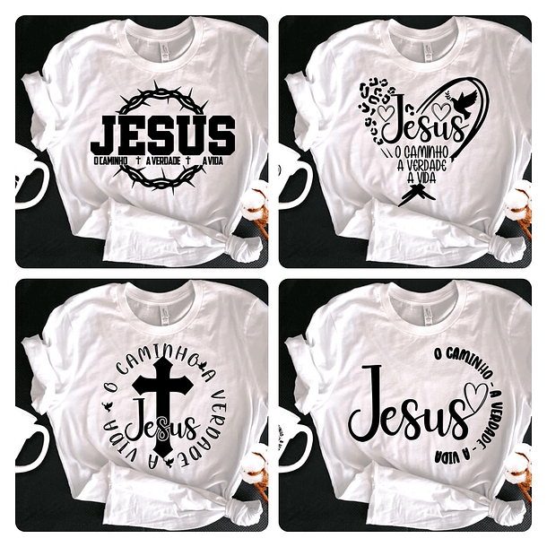 300 Artes para Camisa Gospel Frases Evangelicas Cristão Arquivo Editável  12