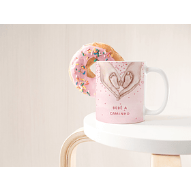 Arte Caneca Bebê a Caminho Arquivo em Png 