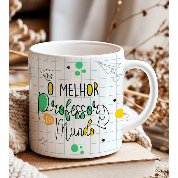 6 Artes para Caneca Professores Clean Arquivo Editável  3