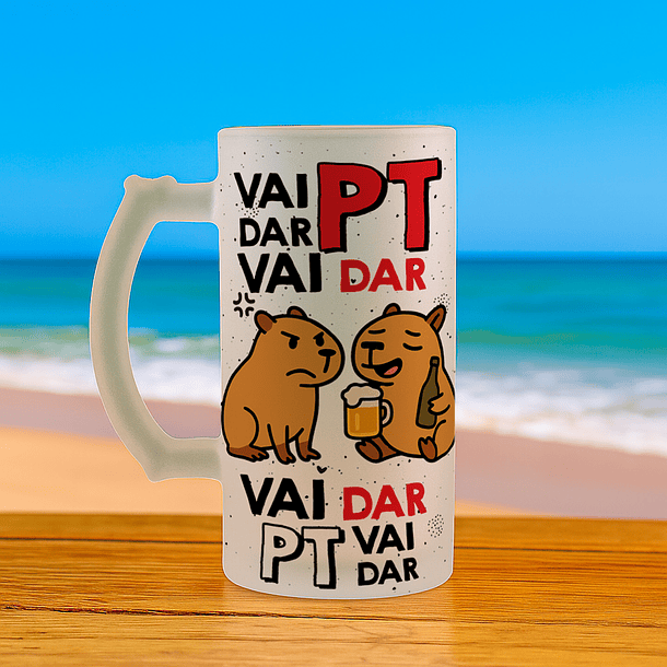 6 Artes para Copo chopp Capivara Frases Arquivo Editável  4