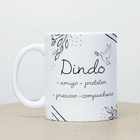 Arte Caneca Dindo Amigo, Precioso, Protetor, Companheiro  Arquivo em Png 