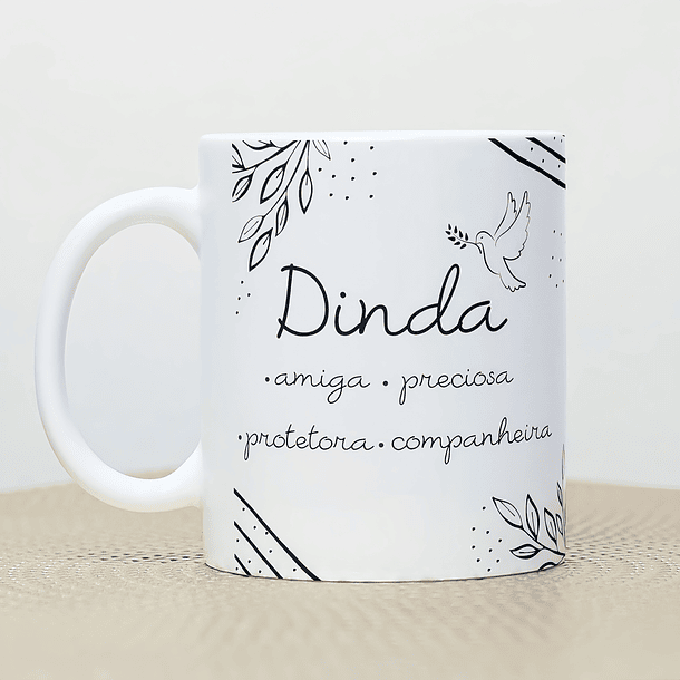 Arte Caneca Dindo Amigo, Precioso, Protetor, Companheiro  Arquivo em Png  2