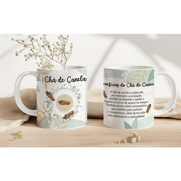 6 Artes para Caneca Chá de Ervas Arquivo em Jpg 4