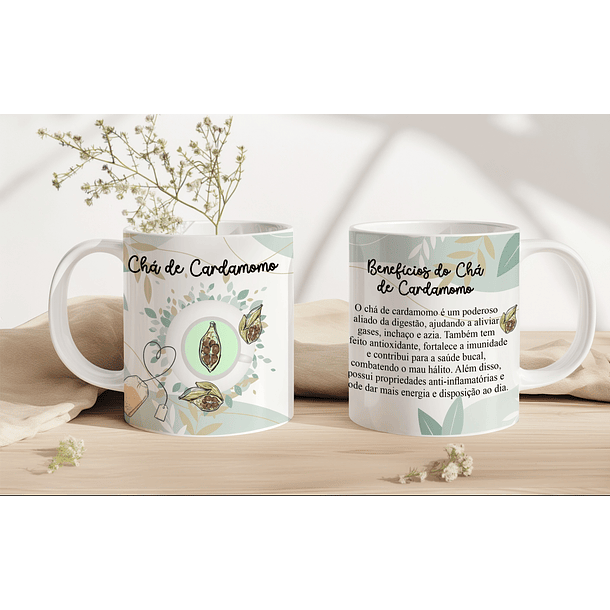 6 Artes para Caneca Chá de Ervas Arquivo em Jpg 6
