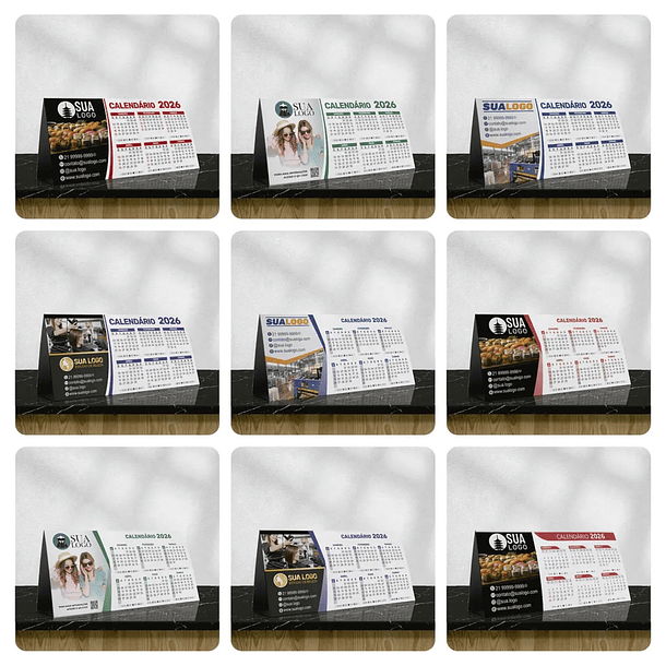 Arquivos Calendarios Diversos 2026 Editáveis 11