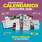 Arquivos Calendarios Diversos 2026 Editáveis 1