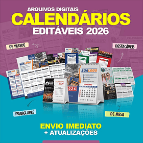 Arquivos Calendarios Diversos 2026 Editáveis