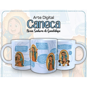 Artes Caneca Nossa Senhora de Guadalupe Arquivo em Jpg