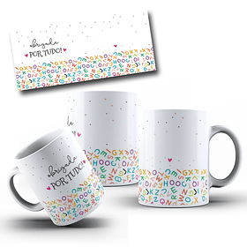 Artes Caneca Obrigado por Tudo Arquivo em Jpg