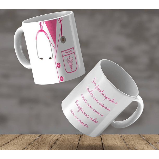 2 Artes para Caneca Fisioterapeuta Fisioterapia Arquivo Editável  1