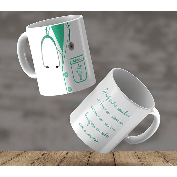 2 Artes para Caneca Fisioterapeuta Fisioterapia Arquivo Editável  2