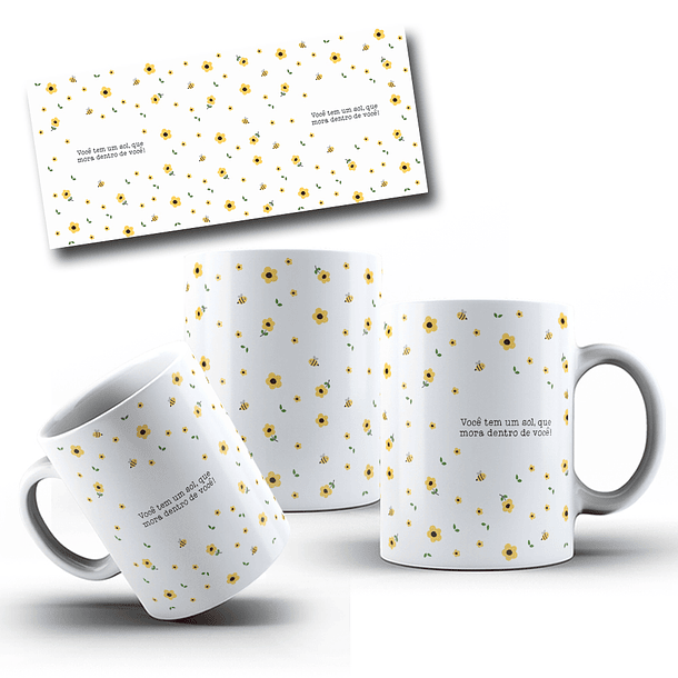 12 Artes para Caneca Coleção Florescer Frases Motivacional Arquivo em Png  3