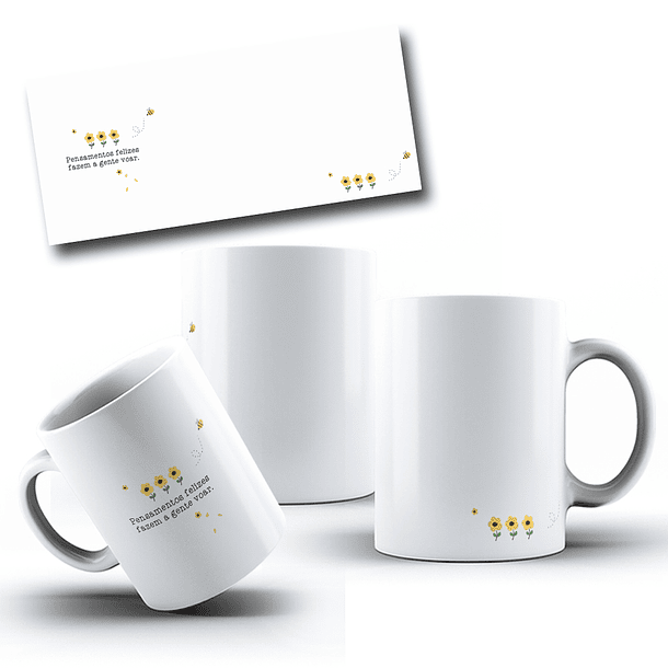 12 Artes para Caneca Coleção Florescer Frases Motivacional Arquivo em Png  4