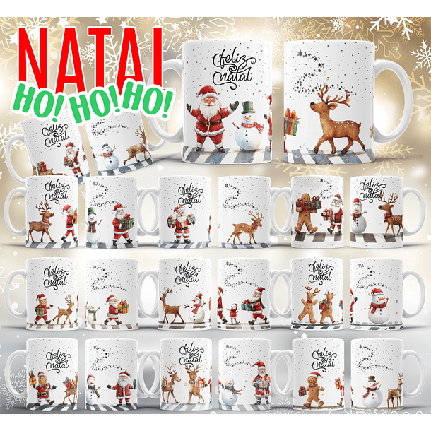 23 Artes para Caneca Natal Hohoho Arquivo Editável 2