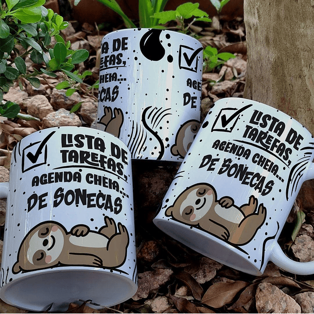 7 Artes para Caneca Frases Cute Animais Arquivo Editável  5