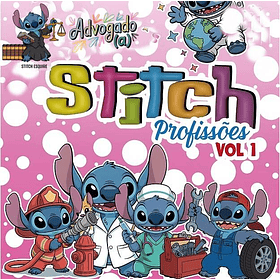 Kit Digital Stitch Profissões Vol. 1 em Png 