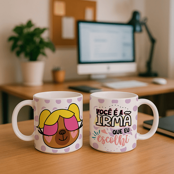 5 Artes para Caneca Amizade, Irmã Capivara Arquivo Editável  2