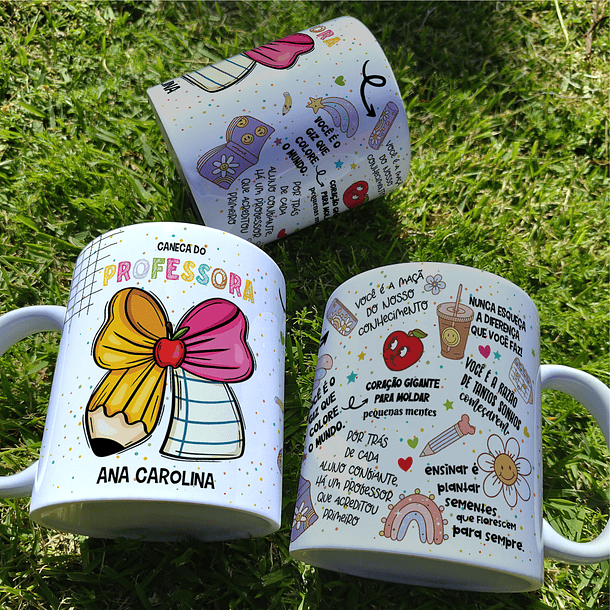 5 Artes para Caneca Mapa mental Professor Arquivo Editável  3