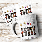 8 Artes para Caneca Halloween Personagens Arquivo em Jpg 3