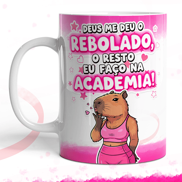6 Artes para Caneca Capivara Fytines Arquivo em Png  5