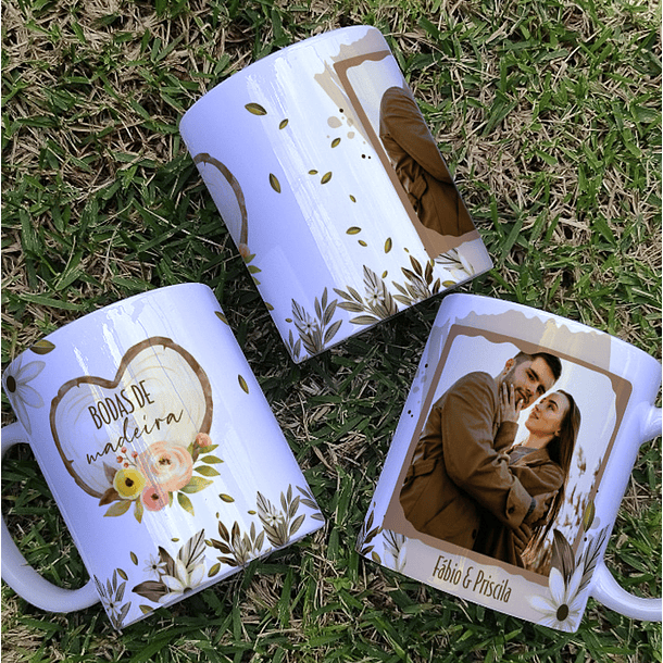9 Artes para Caneca Bodas Casamento Arquivo Editável  6