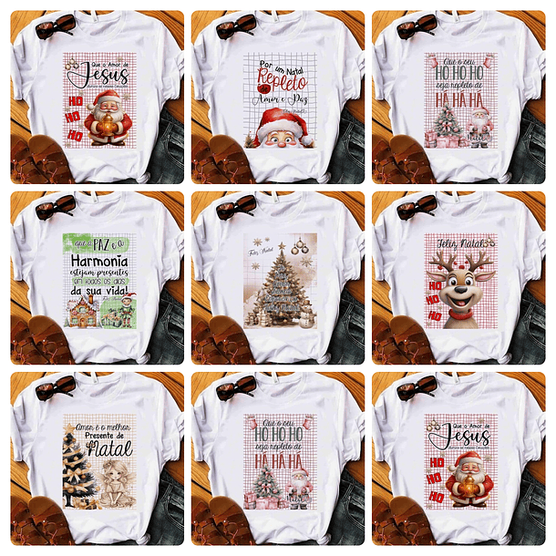 16 Artes para Caneca e Camisa De Natal Arquivo Editável  2