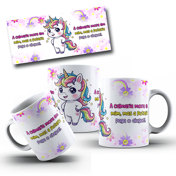 10 Artes para Caneca Unicornio Debochado Arquivo em Jpg 4