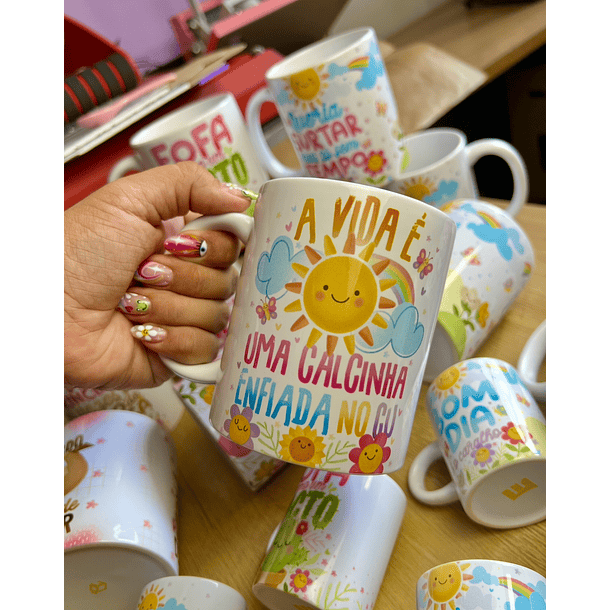 15 Artes para Caneca Frases Vibes Vol.4 Arquivo em Png 3