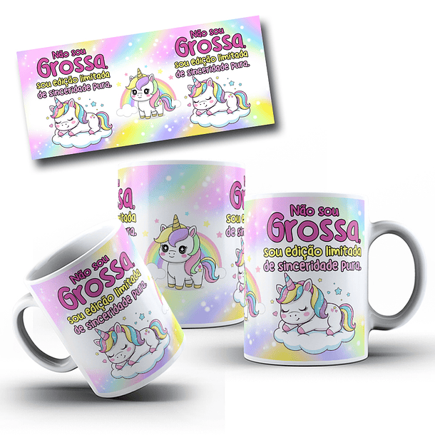 10 Artes para Caneca Unicornio Debochado Arquivo em Jpg 6