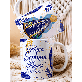 3 Artes para Caneca e Azulejo Nossa Senhora Aparecida Arquivo em Jpg