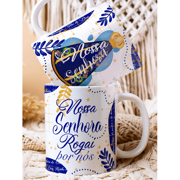 3 Artes para Caneca e Azulejo Nossa Senhora Aparecida Arquivo em Jpg 1