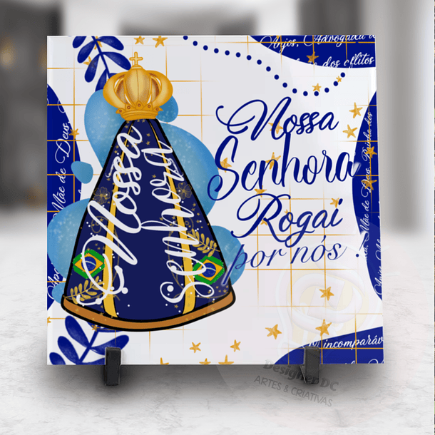 3 Artes para Caneca e Azulejo Nossa Senhora Aparecida Arquivo em Jpg 2