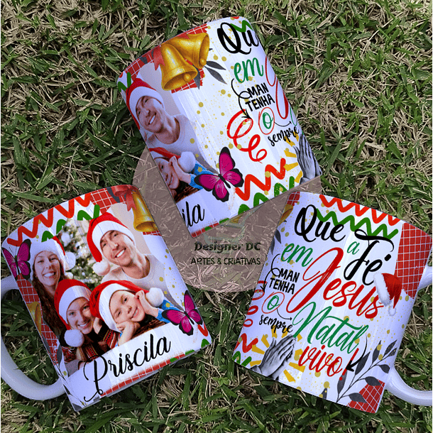 22 Artes para Caneca Natal 2.5 Fé Arquivo em Png 3