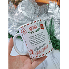 Artes Caneca Correspondência Natalina Vintage Arquivo em Jpg 2