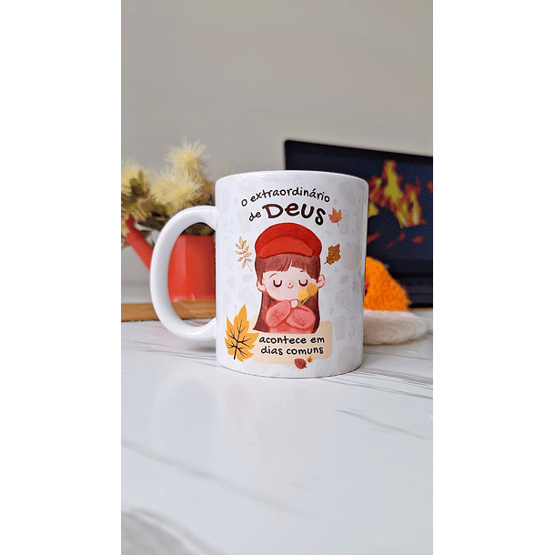 Artes Caneca O extraordinário de Deus acontece em dias comuns Arquivo em Jpg 