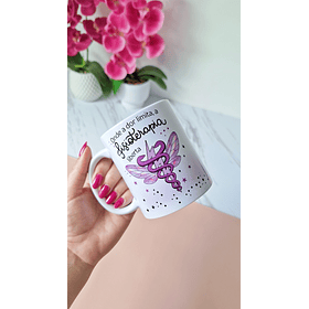 Artes Caneca Onde a dor limita, a FISIOTERAPIA liberta Arquivo em Jpg